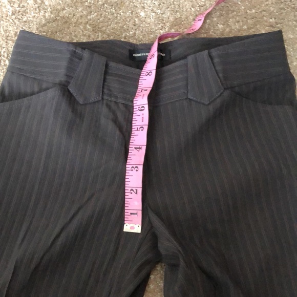 Express Pinstripe Editor Pants, Size 0 - Picture 2 of 7